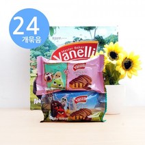 바넬리 앵그리버드 와플 케이크 초코 40g x24개