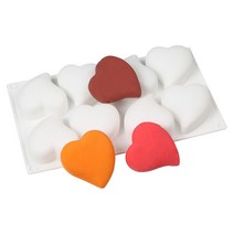 초콜릿 실리콘몰드, 빅통통하트8구 (실리콘몰드212), 1개