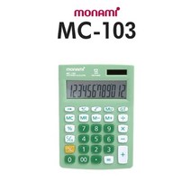 기타 (모나미)12자리 칼라 계산기/문구점판매용 팬시점, 본상품