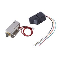 0837L DC 12V 8W 전기 도어 잠금 및 R307 용량 성 지문 인식 장치 / 모듈 / 센서 용 오픈 프레임 유형 솔레노이드, 하나, 실버 톤 & 블랙