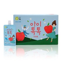 찬이네과수원 아이톡톡 사과즙 스파우트 120ml 30포 착즙주스, 30개