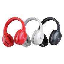 Britz 브리츠 인터내셔널 W800BT Qplus 블루투스 Hi-Fi 헤드폰 (레드)