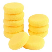 10PCS 라운드 합성 아티스트 도자기 수채화 예술 스폰지 노란색 2.75inch 회화에 대한 스폰지 공예 스폰지 페인트, 하나, 노랑