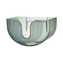 GHSHOP 사무실 호텔을 위한 벽 산 종이 타월 홀더 자유로운 냅킨 저장 분배기, 중간, PET 아크릴, 녹색