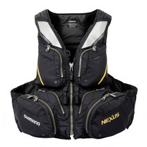 윤성정품 시마노 구명복 VF-120W 넥서스 플로팅 구명조끼 블랙 바다 레져 낚시조끼, 블랙 2XL