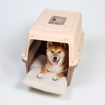 조브라운 강아지 고양이 케이지 켄넬 이동장 쿠션 방석 매트, 아쿠아, 블루
