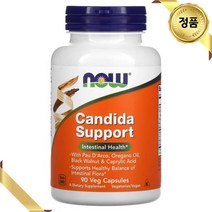 나우푸드 칸디다 지원 90 캡슐 식물성 비오틴 비건 채식주의자 오레가노 글루텐프리 효모