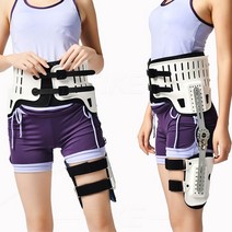 자세교정벨트 자세교정밴드 바른자세 TIKE Hip Stabiliser Support 브레이스 코렉터 Hinged Hip Abduction, 01 White