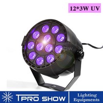 디제잉장비 UV 디스코 빛 자외선 LED 스트로브 디밍 미니 무대 조명 보라색 램프 프로젝터 DMX Blacklight, AU 플러그, 12 UV
