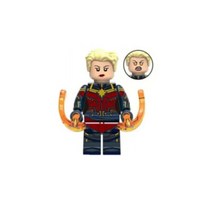 데드풀덕 아이언맨대울트론 닥터스트레인지 보안관데드풀 아이언맨MK 피규어 어벤저스아이언맨피규어 마일즈모랄레스맥로봇 마크85 캡틴아메리카 어벤져스헬리캐리어 어벤져스 레고 호환 블록, AN.캡틴 마블