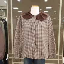 데이텀 카라 배색 블라우스 DABW22N30