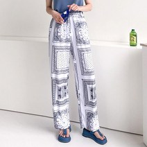 반다나 쿨팬츠 2color / 빅사이즈 (44~88) 주머니있음 / 냉장고원단 / 신축성 좋은 남녀공용 와이드팬츠