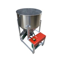사료 배합기 믹서기 농장 가축 사료 분말 혼합 교반기, 50kg 철 배럴 220v 모터