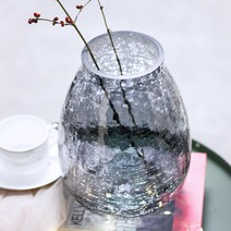 대형유리화병 화병 꽃병 오브제 대형 유리 화병 한송이화병 원형유리화병 유리화병 화병, 골드유리화병