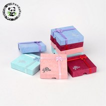 진열용품 매장집기 행사매대보석 선물 상자 팔찌 귀걸이 반지 목걸이 세트 사각형 라운드 포장 케이스 디스, 한개옵션1, 02 9x9x2cm