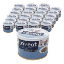 사조 러브잇 레드라벨 고양이 간식캔 160g, 흰살참치 + 멸치 혼합맛, 29개