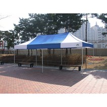 2.4mx4.8m 운동회 행사용 체육대회 접이식 행사용 카라반캐노피 천막 골조지붕 기본형, 스틸일반, 적색