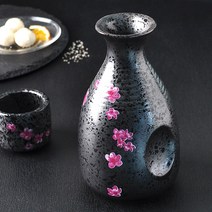 핀쿠노하나 도쿠리 도자기 독구리 도꾸리 사케병 술병, 1개