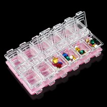 12칸 컬러 파츠케이스 네일케이스, 화이트