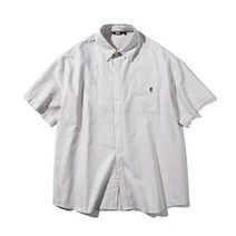 [빠른출고]/트릴리온 시티보이 보트자수 옥스포드 오버핏 반팔셔츠 (BROWN STRIPE) CITYBOY BOAT OXFORD OVERFIT SHIRT(BROWN