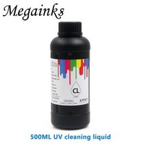 [해외] 5ML 10ML LED UV 잉크 프린트 헤드 튜브 클리너 솔루션 유체 FOR ROLAND FOR MIMAKI MUTOH 리코 프린터 클리닝 액체 키트, 1개, 500ML UV Cleaning
