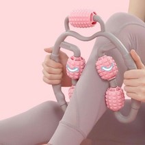 마사지 롤러링 압박 전신 안마기 회전롤러 돌기, 색상-사이즈:핑크, 단품