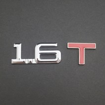 자동차 차량용 배기량 터보 숫자 로고 레터링 스티커 엠블럼 1.4T 1.6T 1.8T 2.0T 2.4T 3.0T