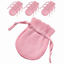 10pcs 스웨이드 미니주얼리파우치 반지주머니 7*9cm, 핑크