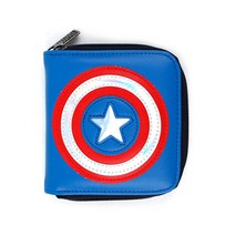 마블 캡틴아메리카 홀로그램 쉴드 지갑 남아 어린이 주니어 동전지갑 MARVEL
