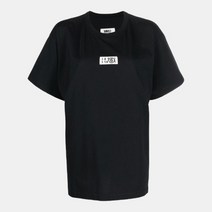 기타 [명품]남성 MM6 마르지엘라 23SS 라벨로고 블랙 티셔츠 S5..