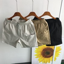 황제패밀리 남자 카고 앞포켓 여름 스판 편한 빅사이즈 4부 5부 밴딩 워싱면 반바지(M-2XL)