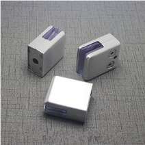 유리난간 강화유리난간 유리난간대 스텐 난간대 고정 4Pcs 스테인레스 스틸 스퀘어 클램프 홀더 브래킷 유, 한개옵션0