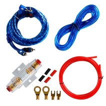 자동차우퍼 서브우퍼 스피커 holder 1500w8ga car subwoofer 증폭기 배선 퓨즈 키트 wire cable set, 없음