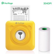 핸드폰사진인화기 사진출력기Peripage A6 304 인치 당 점 미니 사진 BT 프린터 포켓 마커 휴대 전화 안드로, 06 yellow