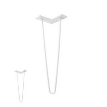 TYDL 탁상 테이블 헤어핀다리 백색 420MM 1P, 1개