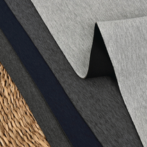 유명한 원단대폭 3mm 스폰지 본딩 양면 다이마루 원단 무지 천 멜란지 4종, 네이비（바）