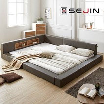 에닉 오픈 패밀리침대+7존40매트리스Q+SS, 아이보리