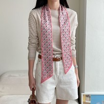 럭셔리 패턴 트윌리 롱 스카프