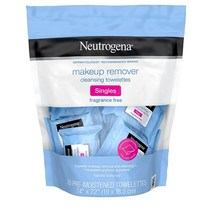 [정품] Neutrogena 메이크업 리무버 클렌징 티슈 7개입, 1 Count (Pack of 20)