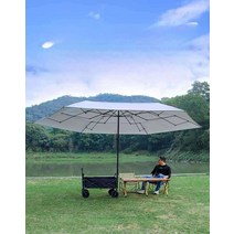 이동식 그늘막 어닝 천막 타프 수레 고정형 원터치, 4.6m 그늘막  + 대형 트레일러