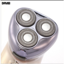 DFMEI 면도기 삼도 충전식 면도기 수염 세척기, 골드