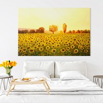 아란아트 풍수인테리어 돈들어오는 해바라기 그림 캔버스액자, 04.행운의 해바라기 들판