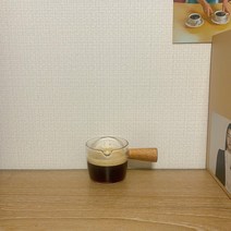 홈카페 에스프레소 우드 샷잔 글라스 100ml