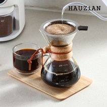 하우지안 BETTER 커피드리퍼 핸드드립세트 서버 스텐필터, 01.우드(드리퍼+서버) / 400ml