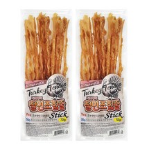 네츄럴이엑스 칠면조힘줄 스틱 강아지 간식 70g, 2개, 칠면조