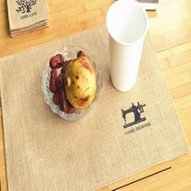 고급 린텐 테이블 매트 데코 매트 대형 디자인선택 중형 대형 인테리어 촬영소품 소품 전시 다용도 매트, 중형 재봉틀