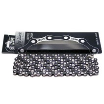 자전거 체인 스프라켓 일본 IZUMI 제트 블랙 트랙 체인고정 기어 체인제트 레이싱 체인 자전거, 01 BLACK AND SILVER