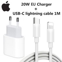 무선 충전기 원래 20W USB-C 전원 어댑터 13 13 미니 Pro Max Type C 빠른 충전기 애플 아이폰 8 플러스 X XS 11 12, 03 EU charger add cable