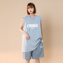 민소매나시 23 여름 와이드 루즈핏 캐주얼 룩 커플 오부바지 상의 트렌드 A150TZ903 P55 4993567488