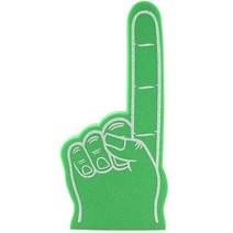 자이언트 폼 핑거 45.7cm 18인치 - 1위 DIY 빈 핸드 모든 상황에 적합 스포츠용 치어리더 흥미진진한 생생한 색상 축하 폼폼 운동 지역 스포츠 게임에, lime